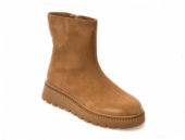 Ghete Flavia Passini maro 7312 din piele intoarsa Black Friday 2025