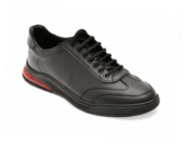 Pantofi sport Otter negri pzn1 din piele naturala Black Friday 2025