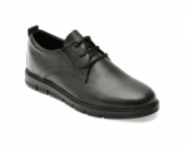 Pantofi eleganti Otter negri ttr1 din piele naturala Black Friday 2025