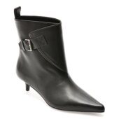 Botine elegante EPICA PREMIUM negre, H377R2, din piele naturala Black Friday 2025