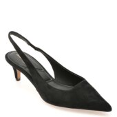 Pantofi eleganti ALDO negri, LEANE 001, din piele intoarsa Black Friday 2025