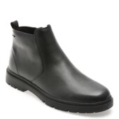 Ghete GEOX negre, U46HNC, din piele naturala Black Friday 2025